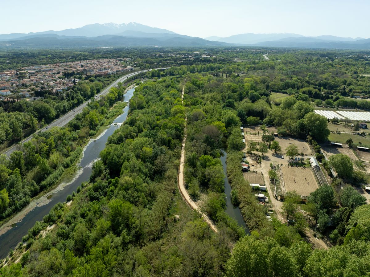 Piste cyclable en Urbalith - Perpignan