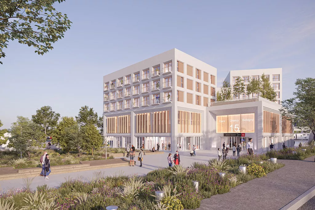 Bâtiment de station de métro