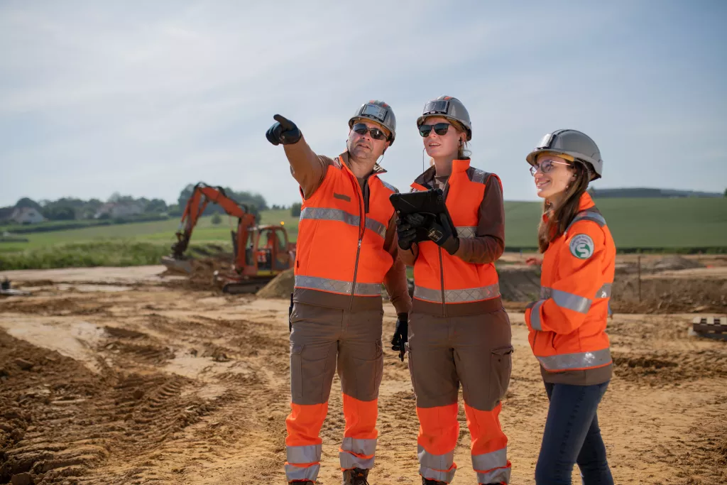 Collaborators with EPI on a construction site