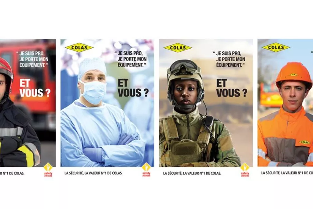 Affiche de prévention pour sensibiliser à l'importance de porter un équipement