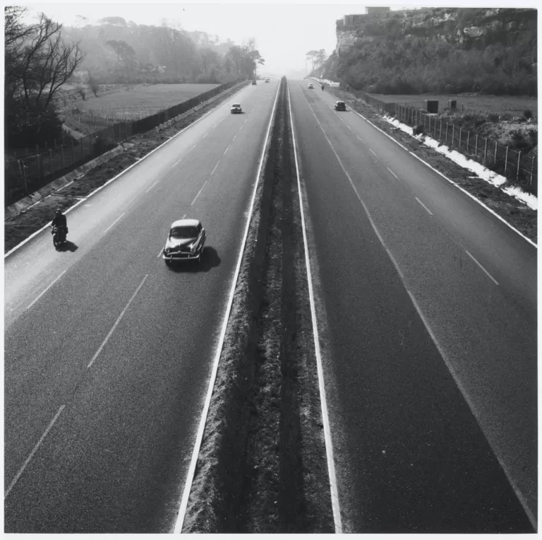 Image of Marseille, France (1958) – Autoroute vers le sud  Illustration of Marseille, France (1958) – Autoroute vers le sud