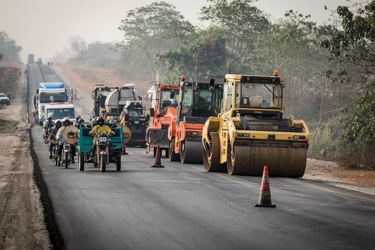 Chantier route du nord