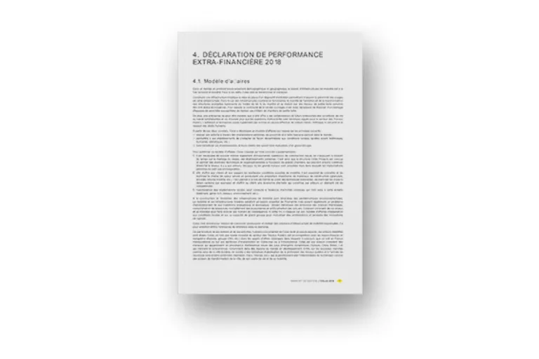 Déclaration de Performance Extra-Financière 2018