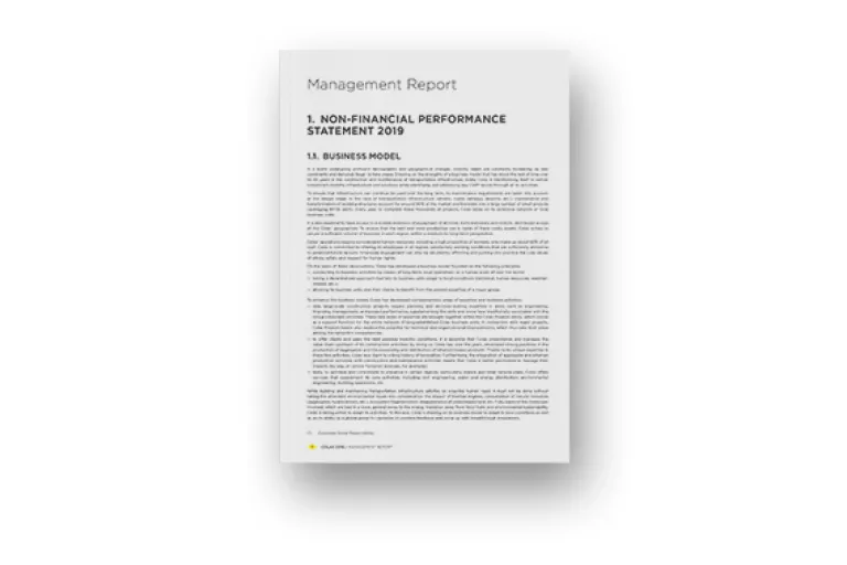 Non-financial Performance Statement 2019
