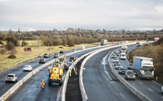 Elargissement autoroute M7