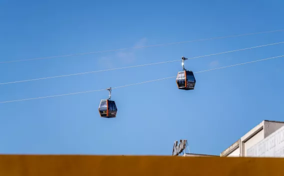 Les télécabines du téléphérique de Madagascar