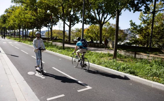 Réseau Express Vélo à Lyon