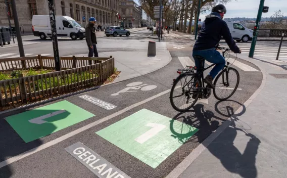 Réseau Express Vélo à Lyon