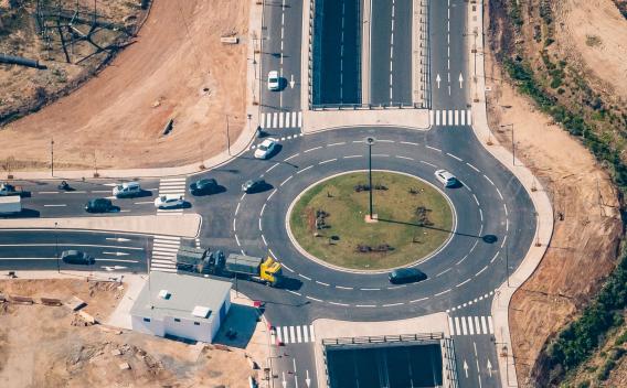 Travaux d'aménagement de la route d'Azemmour