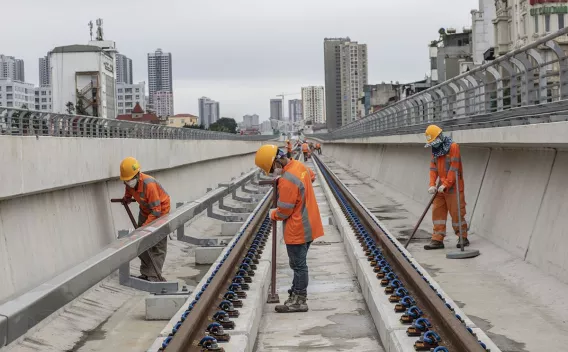 Chantier métro Hanoi