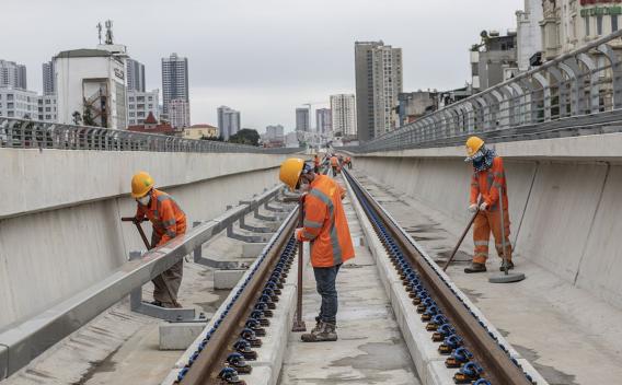 Chantier métro Hanoi