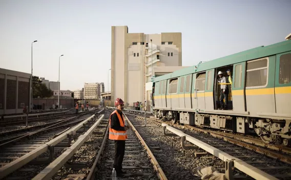 Construction metro du Caire