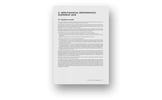 Non-financial Performance Statement 2018