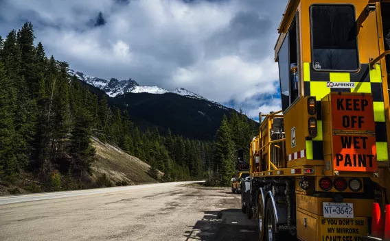 Lafrentz Road Marking 
