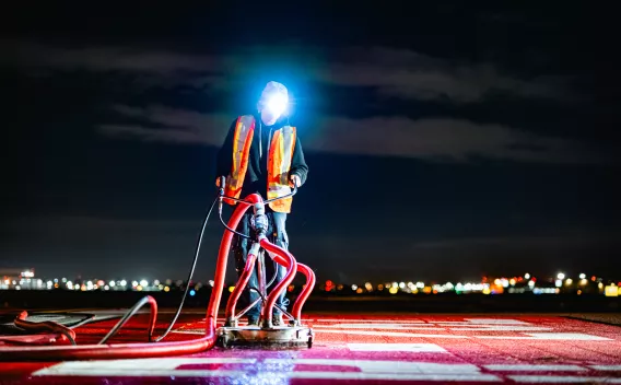 Lafrentz Road Marking 