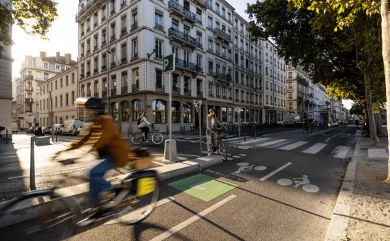 Réseau Express Vélo à Lyon