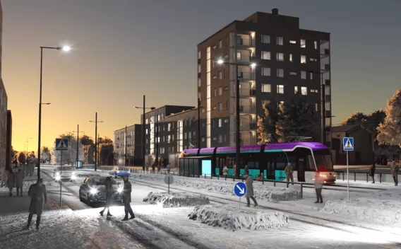 deuxième phase du contrat du tramway de Vantaa