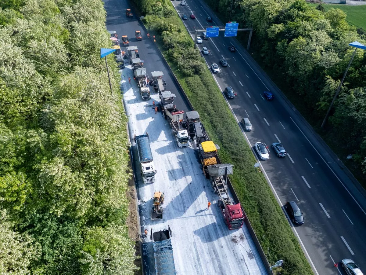 Chantier de l'A1 Lille - Paris