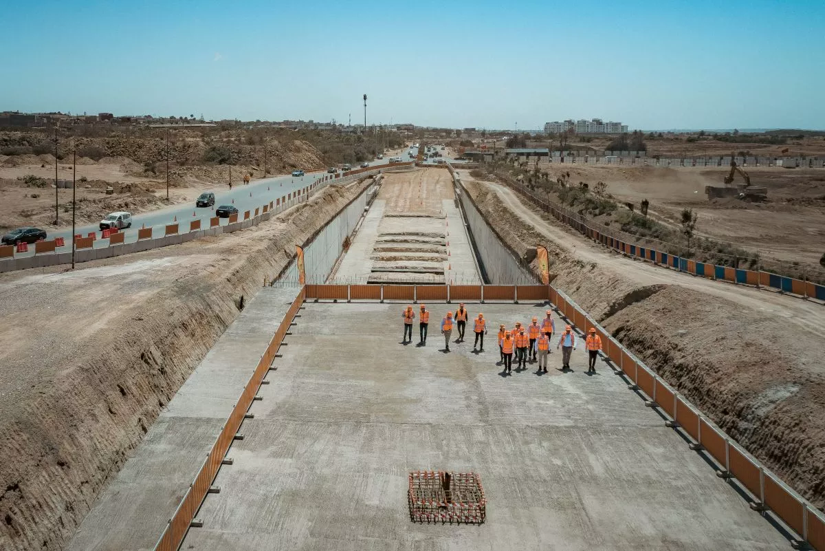 Travaux d'aménagement de la route d'Azemmour