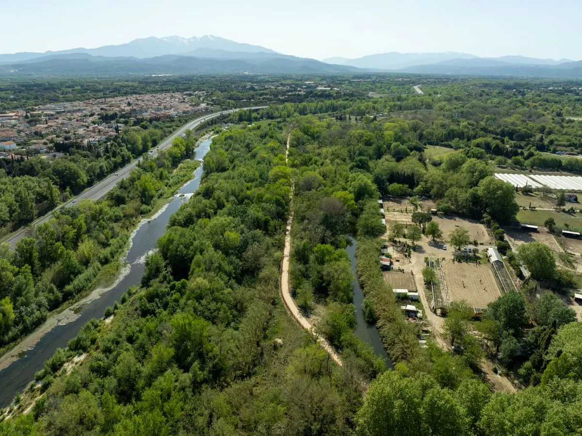 Piste cyclable en Urbalith  - Perpignan
