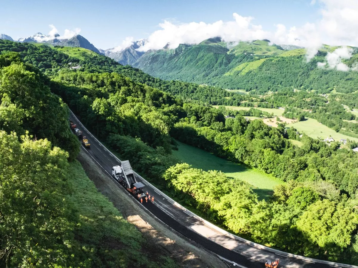 Recalibrage la chaussée de la RD 618