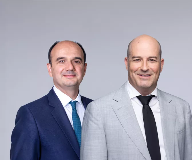 Photo officielle de Hervé Le Joliff et François Vachon