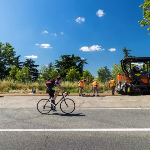Illustration of A Cycle Path Network in Lyon