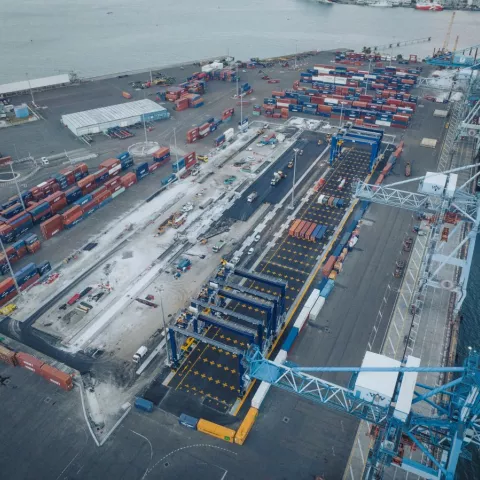 Illustration of A Modernized Terminal in Guadeloupe