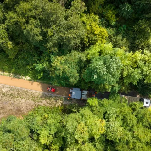 Illustration of Creation of a Greenway in the Oise Region of Northern France