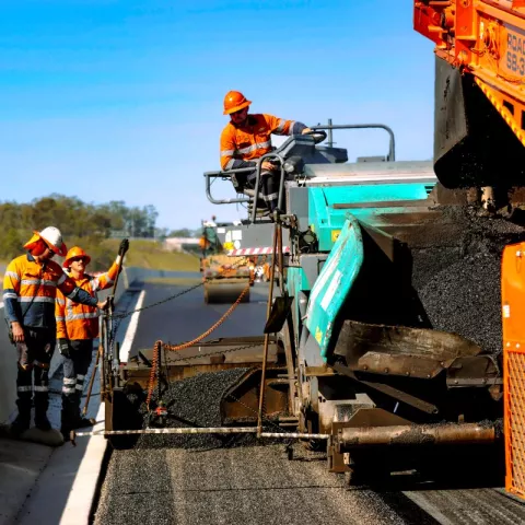 Illustration of Une autoroute rénovée en Australie