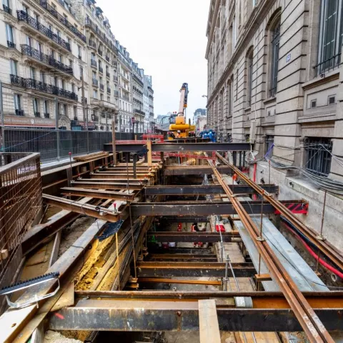 Illustration of Pedestrian Underpass in Central Paris