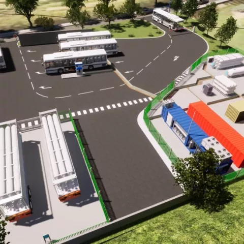 Illustration of Colas remporte son premier contrat de station de production et de distribution d’hydrogène