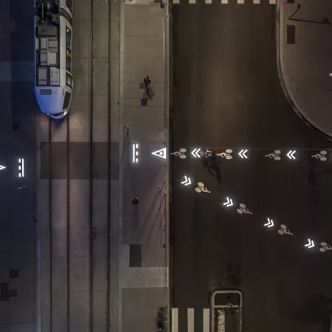 Illustration of Colas conjugue innovation et développement durable sur le chantier du campus universitaire de la Doua, à Lyon