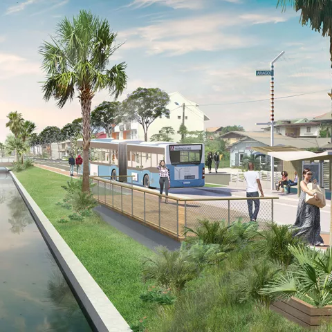 Illustration of Signature du marché de partenariat du BHNS de Cayenne