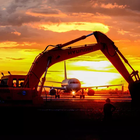 Illustration of Extension de l&#039;aéroport international de Bangkok