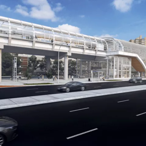 Illustration of Colas et Parsons réaliseront l’extension d’une ligne de métro léger à Edmonton, en Alberta (Canada)