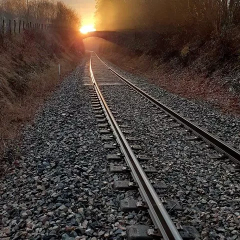 Illustration of Track renewal on the Besançon - La Chaux-de-Fonds railway line in the East of France