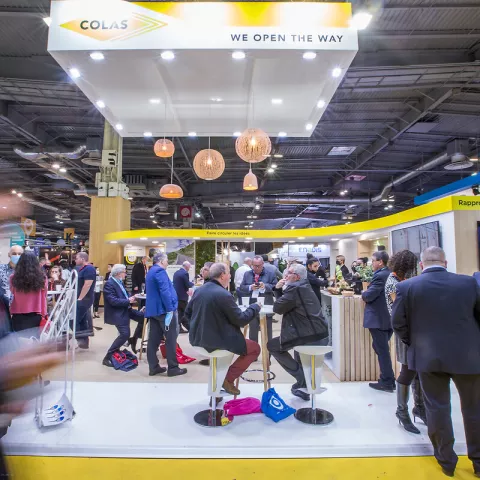 Illustration of Colas présente ses produits et innovations au Salon des Maires et des Collectivités Locales du 22 au 24 novembre 2022