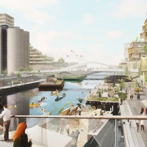 Illustration of Signature d'un accord avec Sidewalk Labs