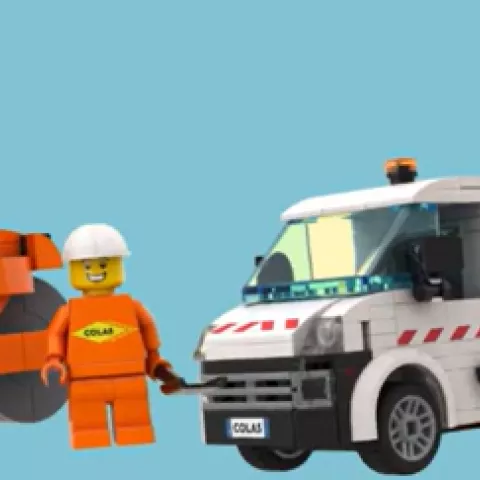 Illustration of Colas x Super Briques: When Construction Sites Come Home!