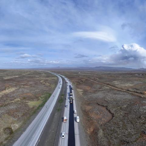 Illustration of Infrastructures routières en Islande : Colas Iceland en première ligne sur la péninsule de Reykjanes