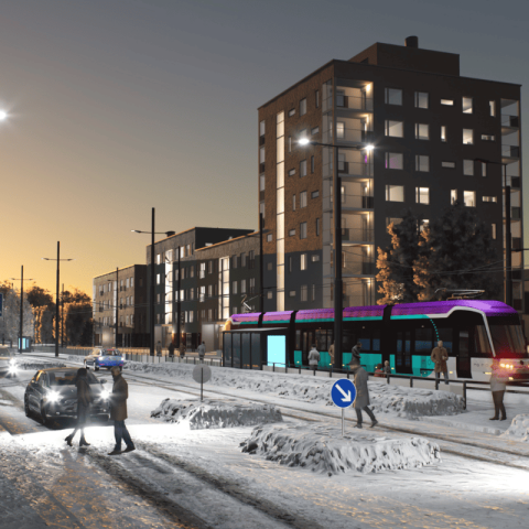 Illustration of Destia remporte le contrat de la deuxième phase du projet de tramway de Vantaa en Finlande
