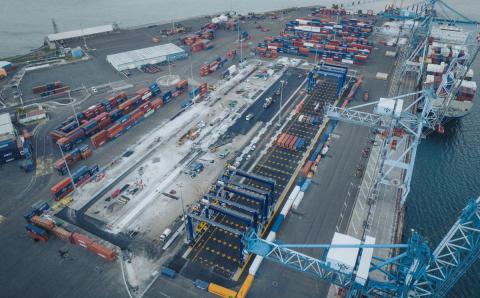 Modernisation du terminal de CMA-CGM du port du Jarry en Guadeloupe