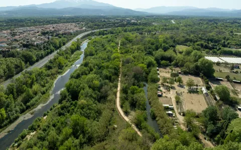 Piste cyclable en Urbalith  - Perpignan