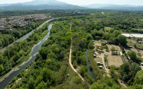 Piste cyclable en Urbalith  - Perpignan
