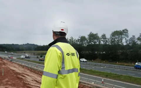 Chantier sur l'A46 - UK